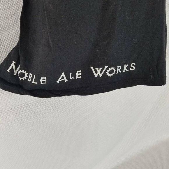 Noble Ale Works Brewery Black Crew Neck Fitted Beer Promo Tshirt M - Picture 4 of 4